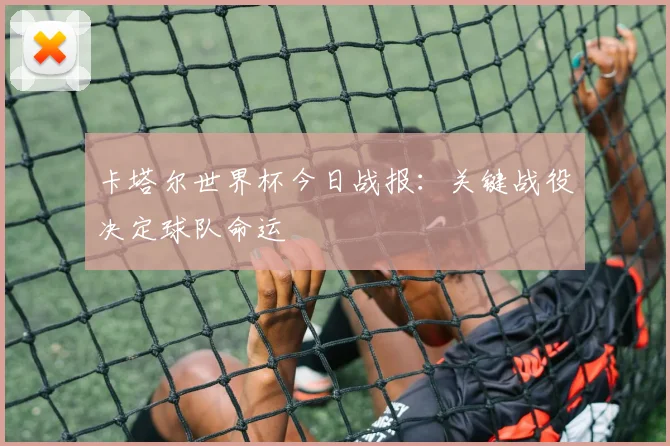 卡塔尔世界杯今日战报：关键战役决定球队命运