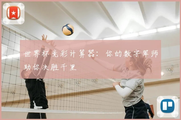 世界杯竞彩计算器：你的数字军师助你决胜千里
